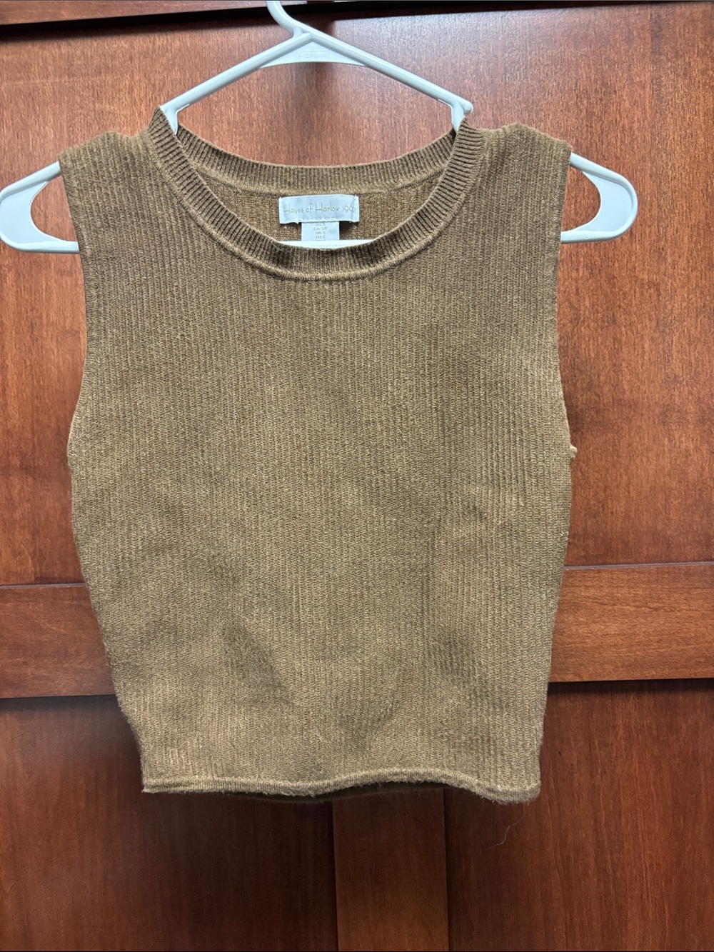 House of Harlow 1960 Ribbed Tank Top - Brown